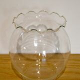 Jagged glass vase, vintage