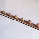 Coat rack 2m, 14 wooden wall hooks