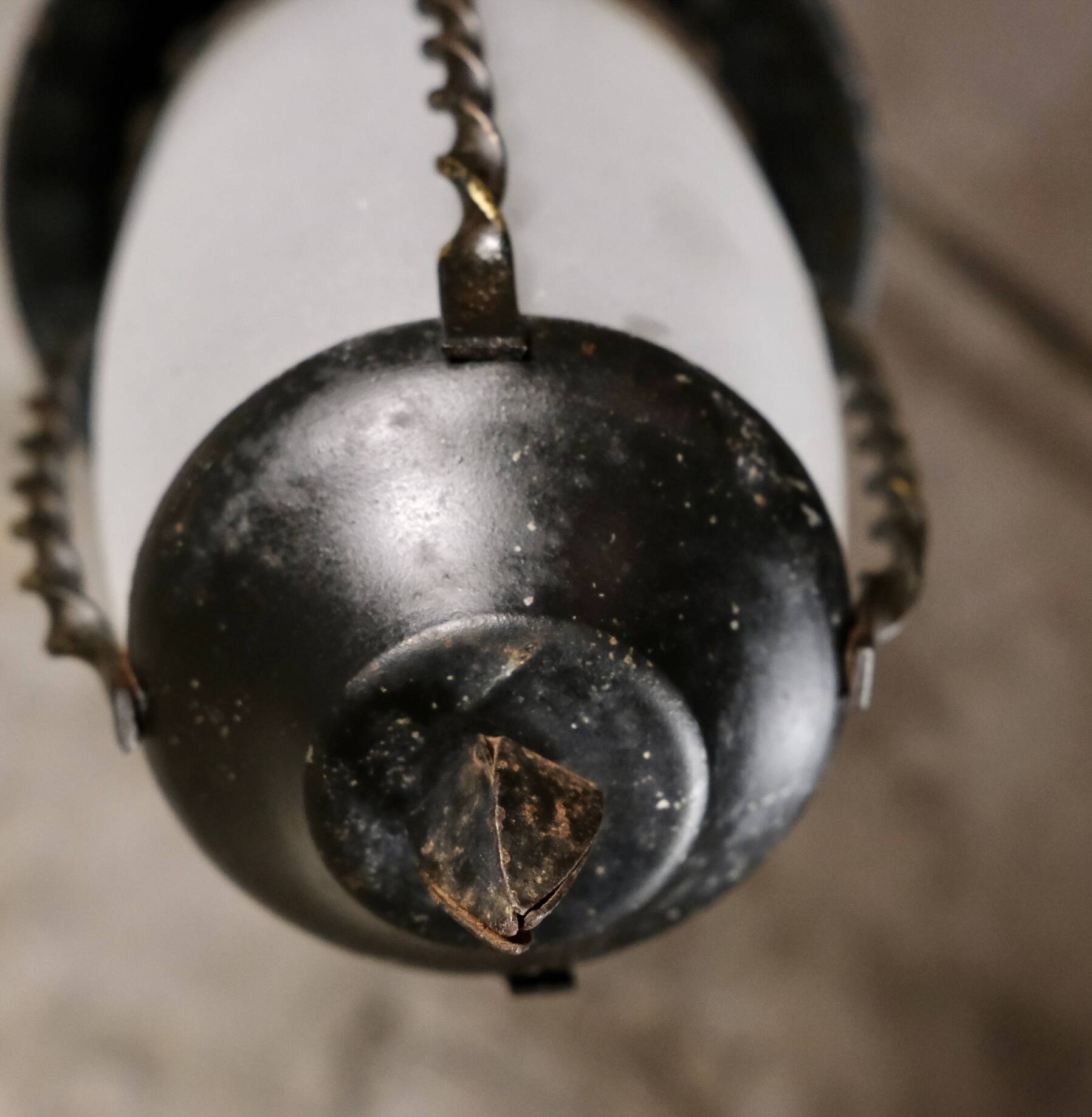 Wrought iron lantern, France, 1950s