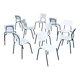 Industrial Dutch Stacking Chairs, 1960s, Set of 10
