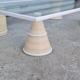 Glass coffee table