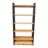 Black two-tone pine shelf