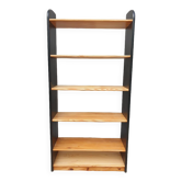 Black two-tone pine shelf