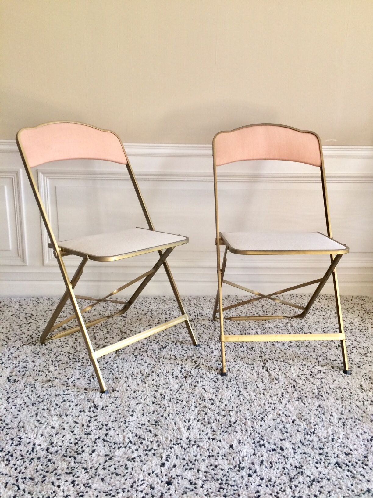 Chairs folding vintage restored