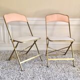 Chairs folding vintage restored