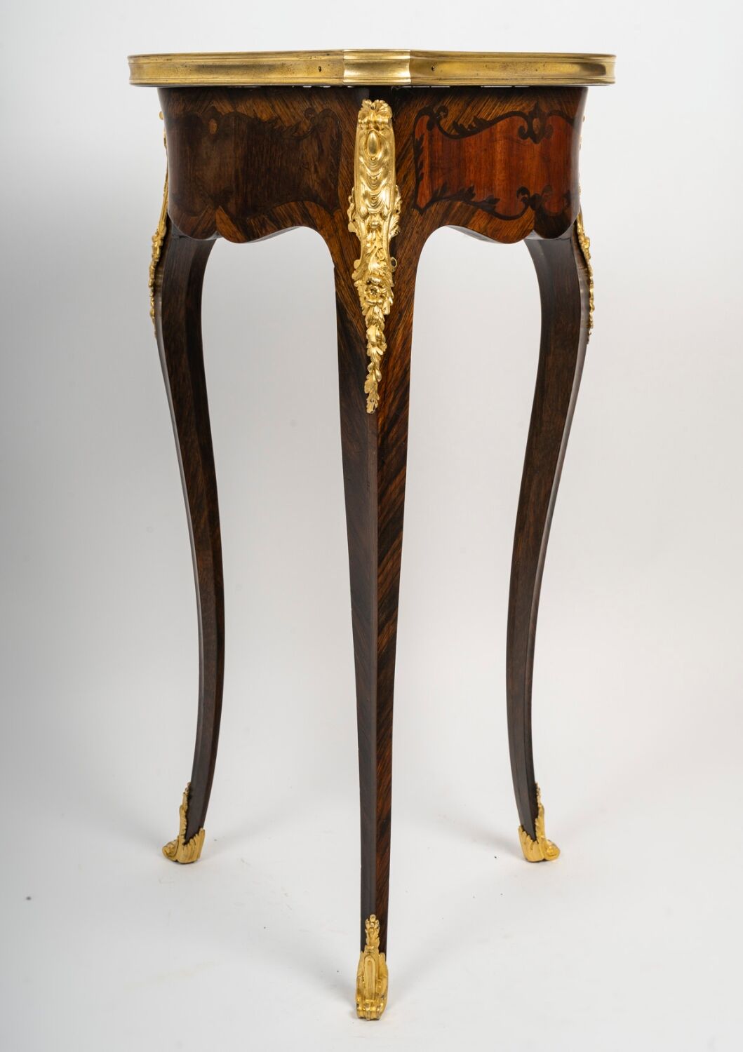 Table "Heart" in Louis XV style, Attributed to Maison Krieger, Circa 18