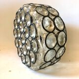 Vintage glass wall lamp from Limburg / Germany, 60's