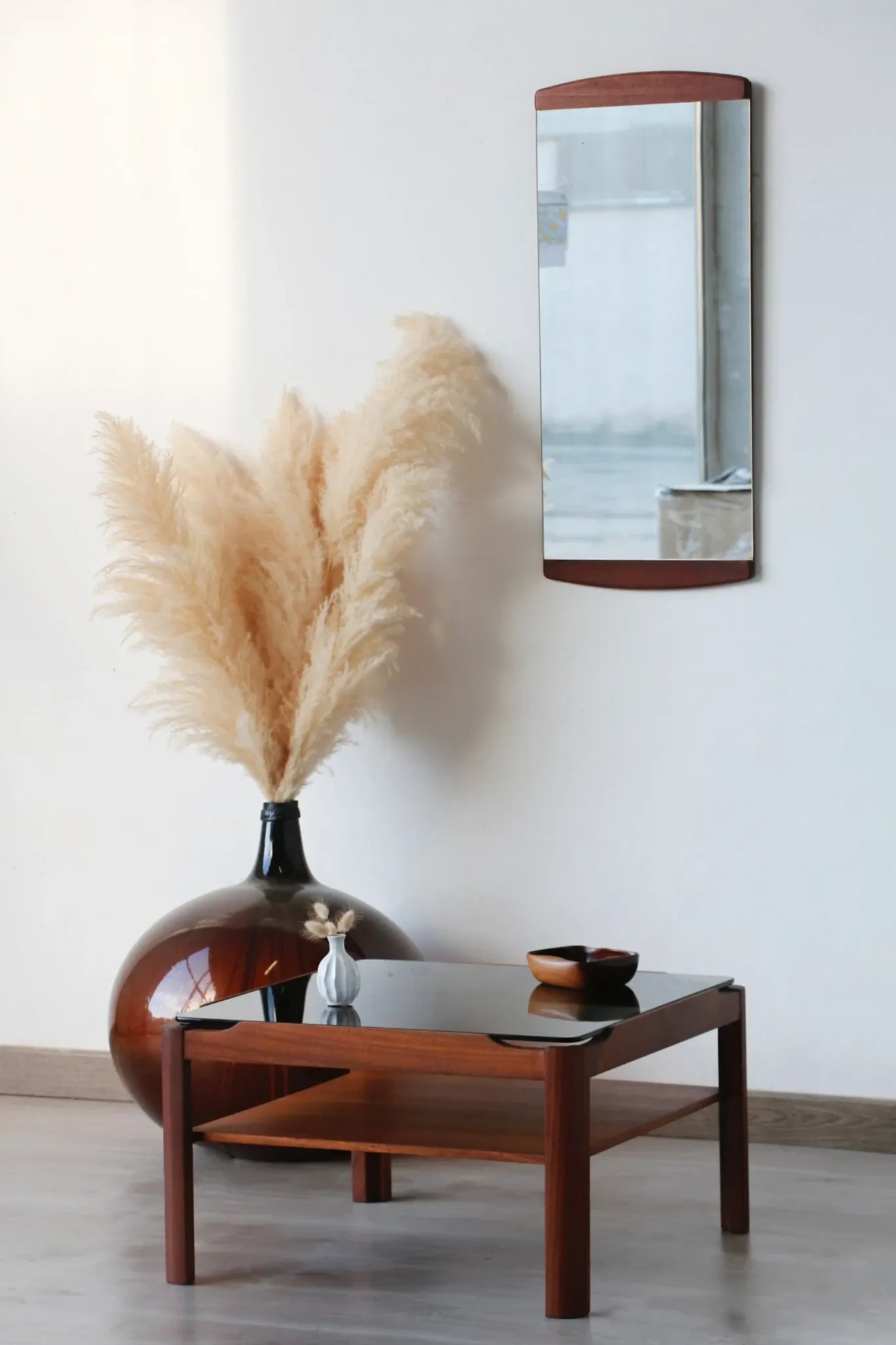 Vintage square coffee table – Solid teak – Myer