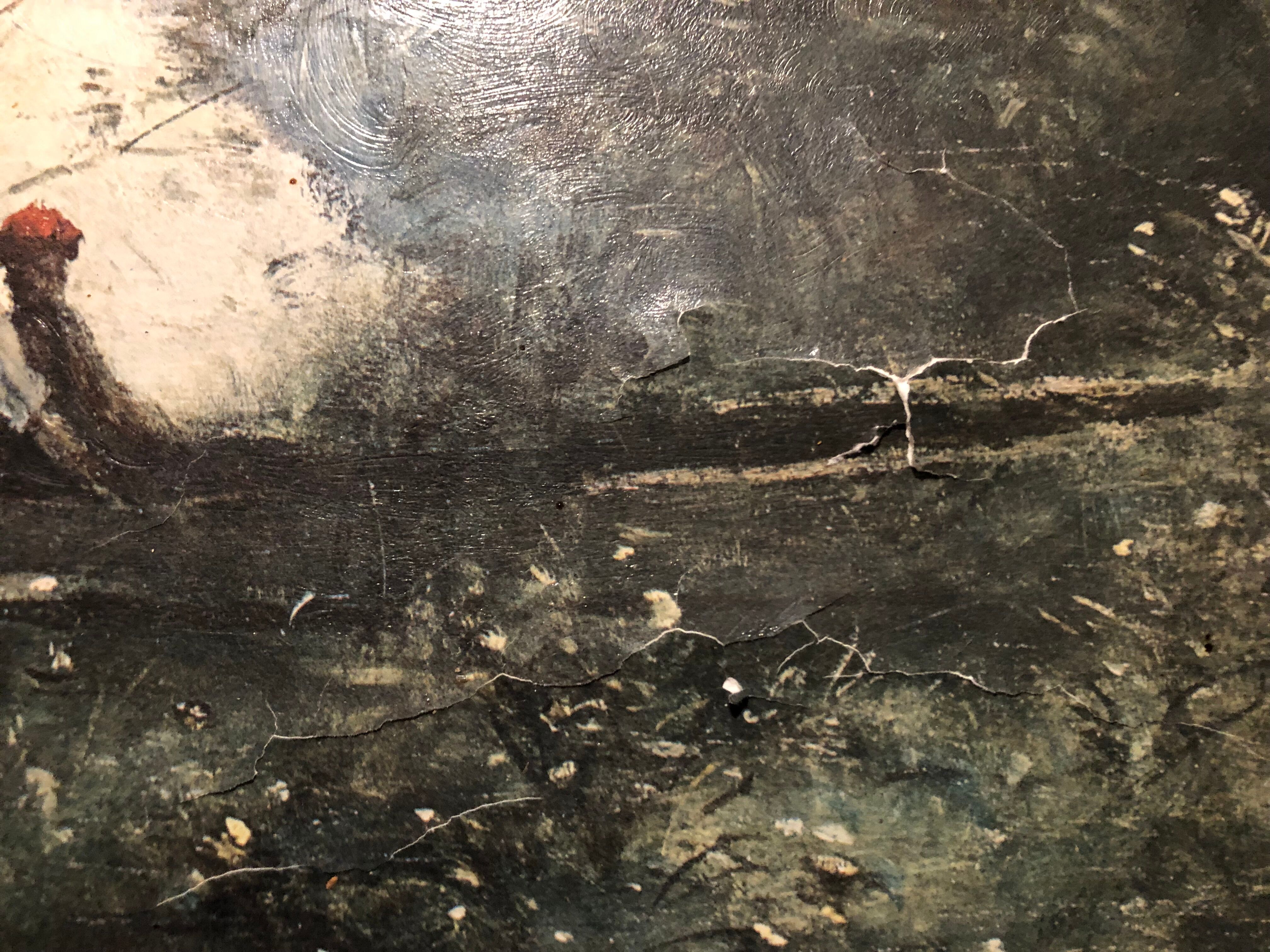 Reproduction painting Corot "the lake of terni"