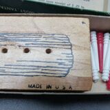 Wooden game "8 men in a log"