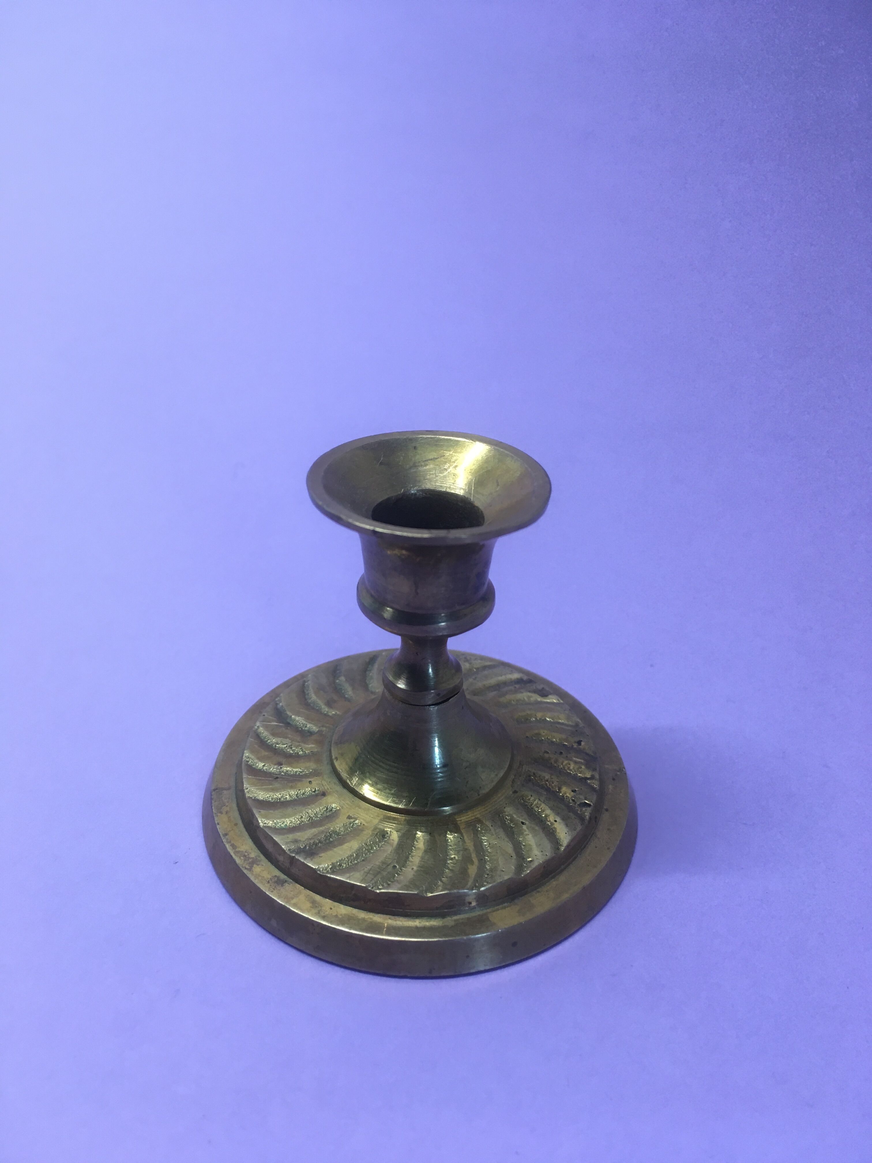 Brass candle holder for fine candle