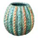 "Melon" vase in glazed ribbed ceramic – Michael Andersen & Sons