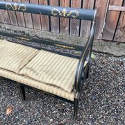 Rare painted bench or sofa from the 19th century
