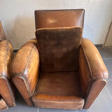 Paire de fauteuils club