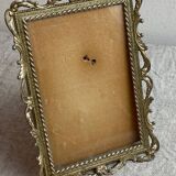Italian gold metal frame on stand