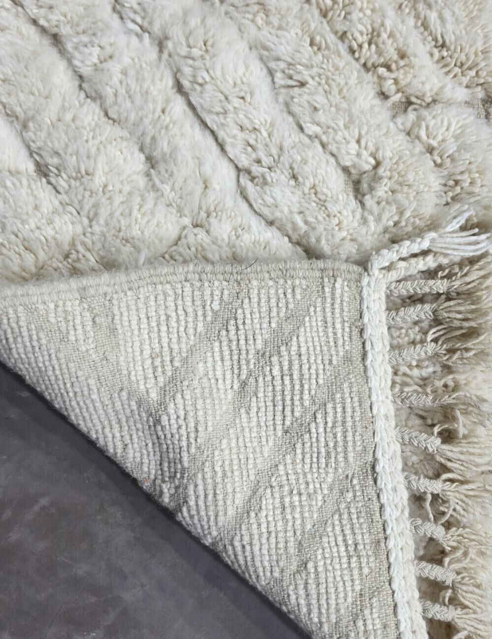 White Hallway Rug - 191 x 70 cm