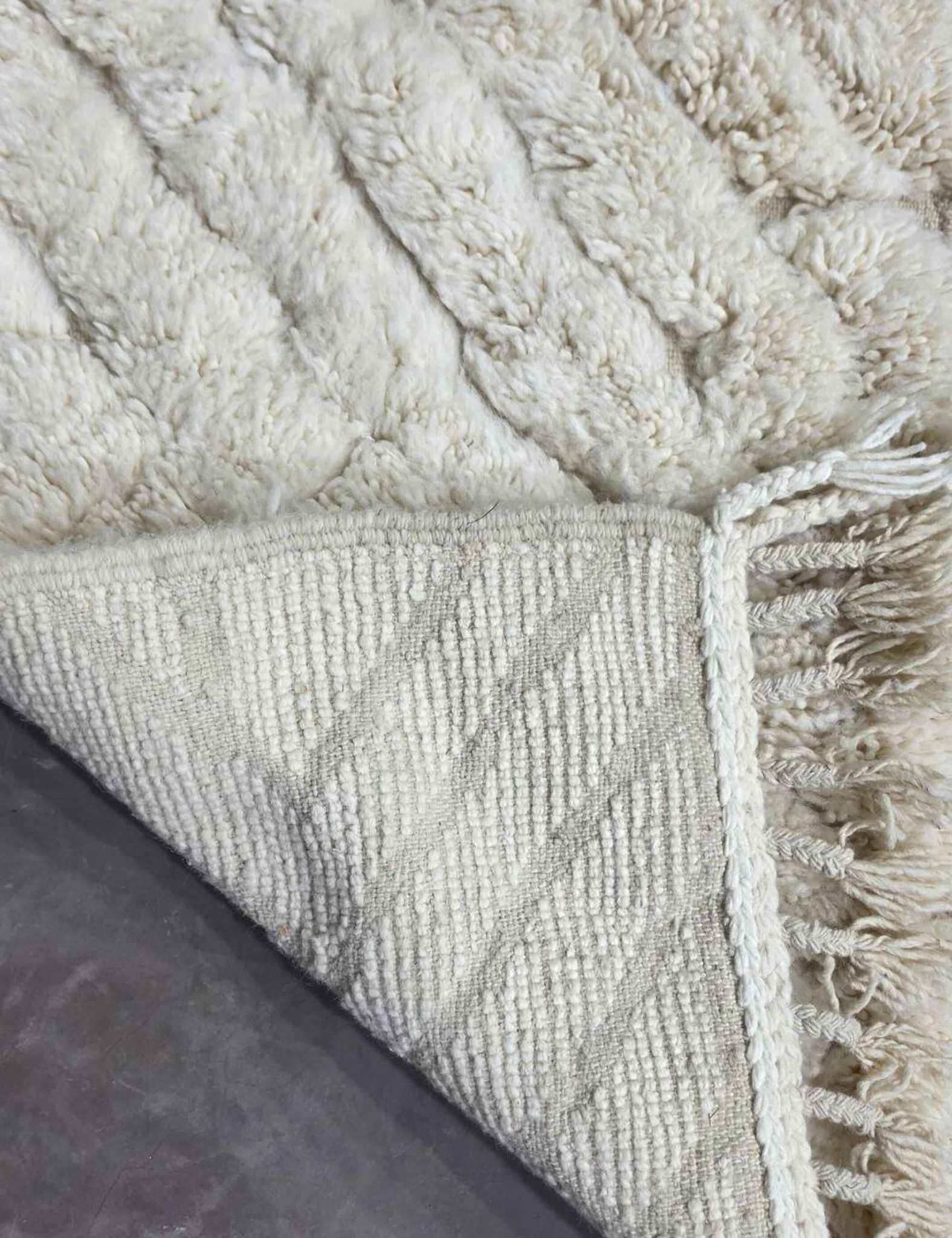Tapis Couloir Blanc - 191 x 70 cm