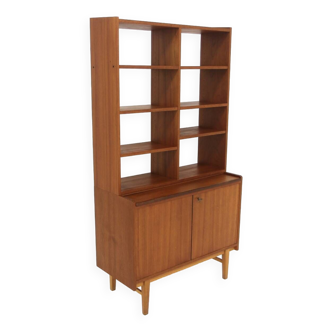 Scandinavian teak bookcase chest of drawers, Sweden, 1960