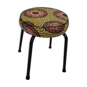 Tabouret vintage rénové wax