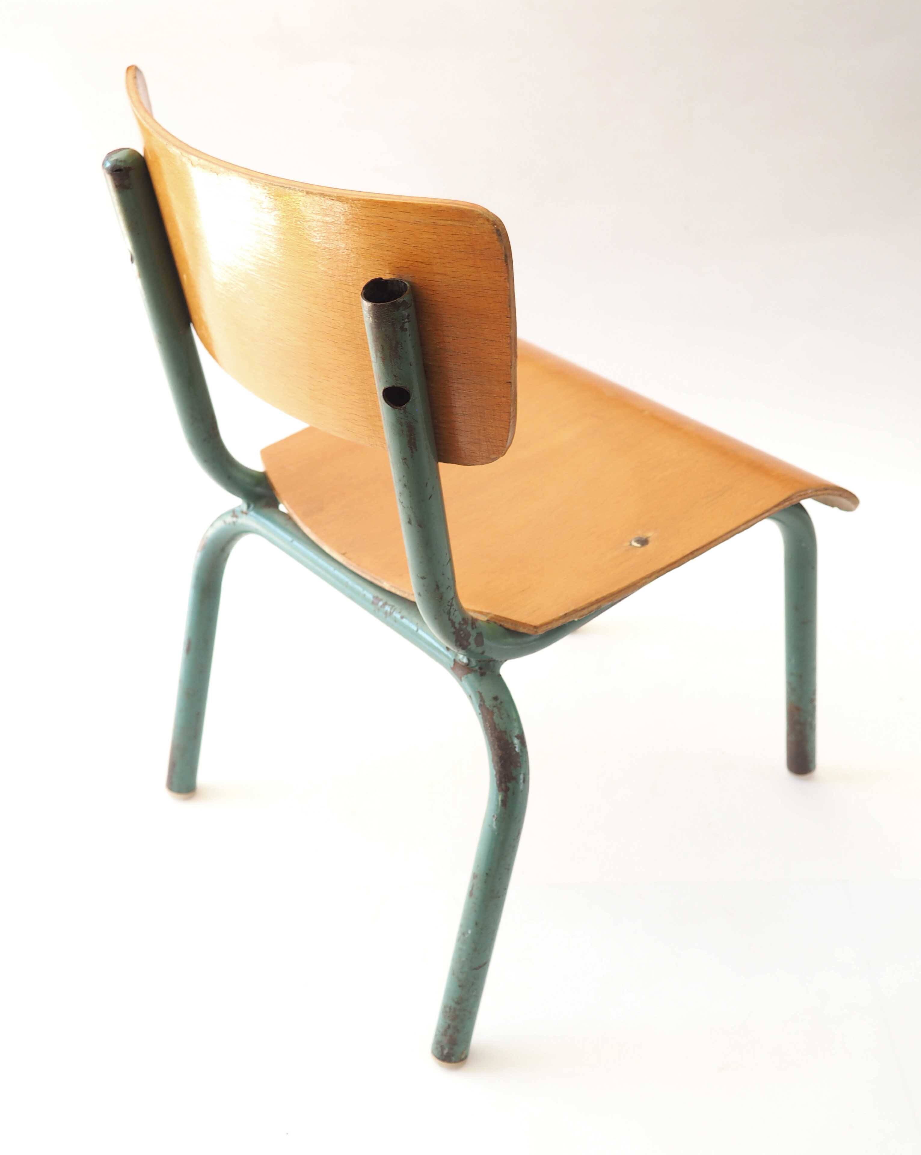 Chaise d'écolier bois blond