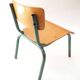 Chaise d'écolier bois blond