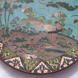 very large Chinese cloisonné enamel dish China 19th century
