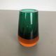 Multi-Color Heavy Two Color Murano Glass Sommerso Object Vase Bowl, Italy, 1970s
