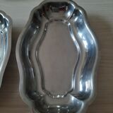 Lot de 3 plats et 1 pichet inox