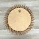 Vintage rattan sun mirror