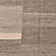 Tapis kilim vintage tons bruns et beige rosé, style minimal artisanal