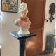 Granite column with pearly reflections