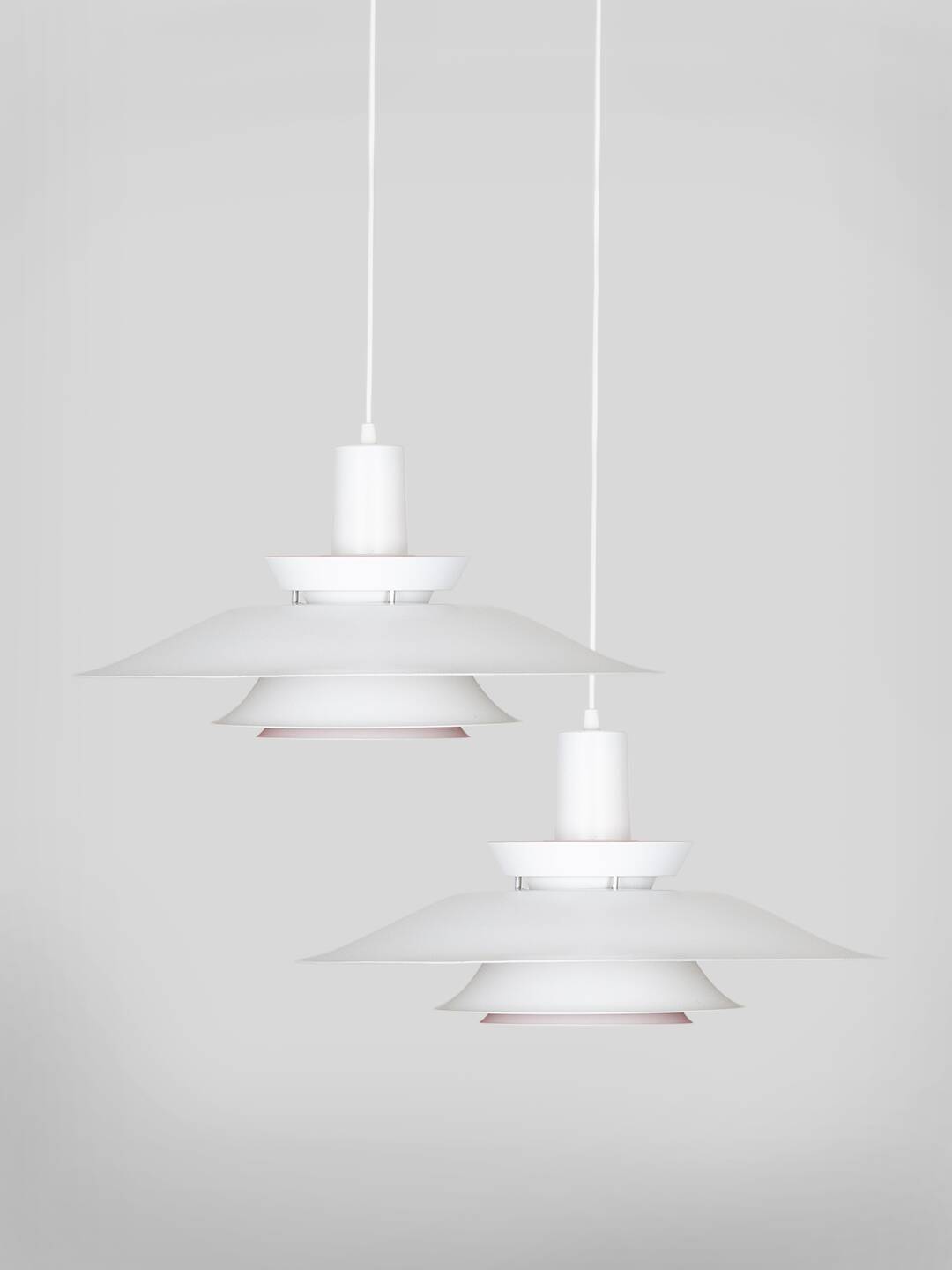 Paire de 2 lampes vintage danoises des années 1980.