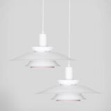 Paire de 2 lampes vintage danoises des années 1980.