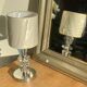 Vintage lamp in crystal and chrome French manufacture PL Shade