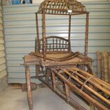 Ancienne charrue à chameau en teak