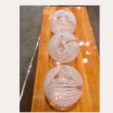 Set of three luminaires "Tessuto" M.Vignelli for Venini circa1970