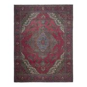 1970s Vintage Persian Handmade Wool Pink Oversized Area Rug 279x390