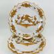 Pair of Small Bread Plates Faience Martres-Tolosane Ochre Decor