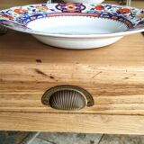 Elegant and refined 230 X 73 solid oak farmhouse table.