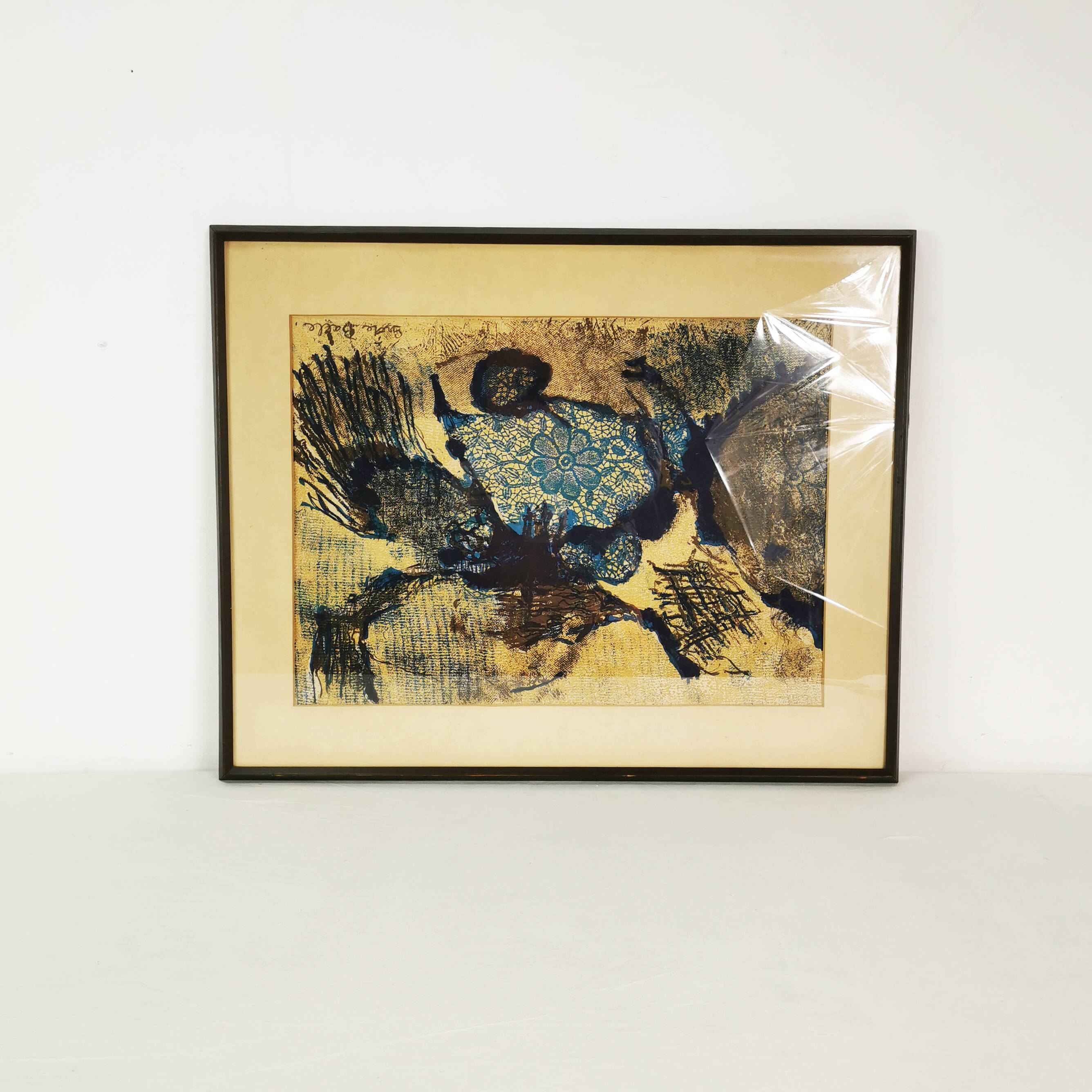 Grete Ball Litografia "Kompozycja" Dania 1972 rok