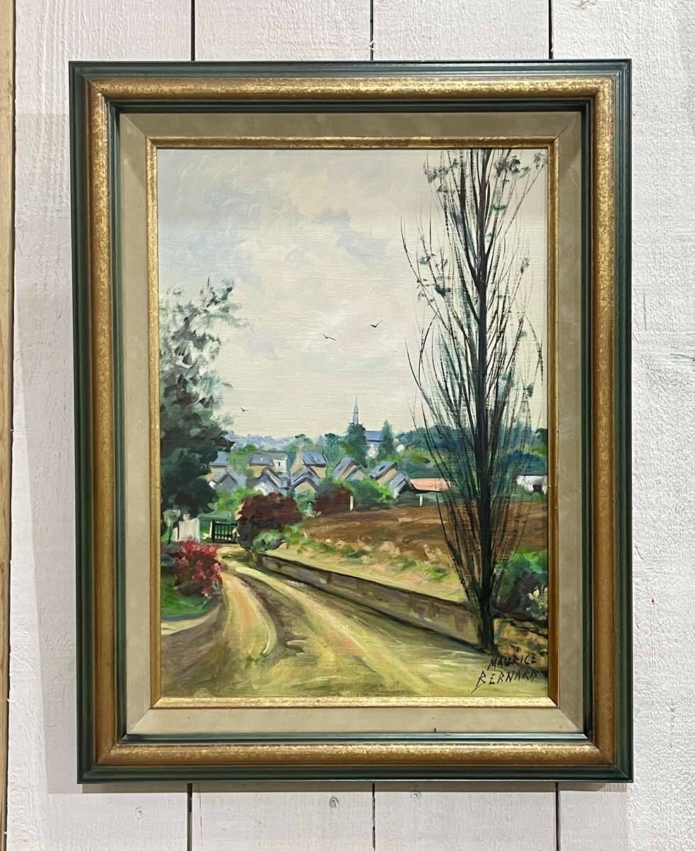 Oil on canvas by Maurice Bernard (1927-2005) Kerpalud