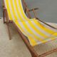 Chilean duo vintage wooden deckchairs with footrest
