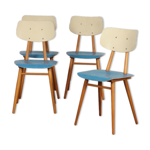 Suite de 4 chaises vintage