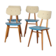 Suite de 4 chaises vintage éditées par Ton, 1960