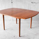 Scandinavian dining table extendable teak - 1960