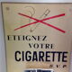 Cendrier mural de bistrot plaque publicitaire