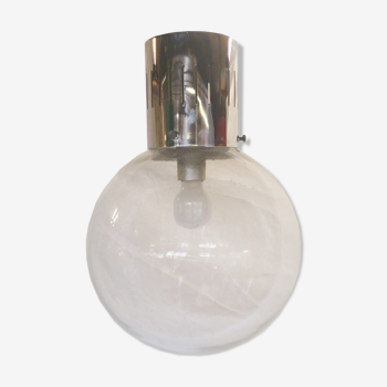 Globe 1970 blown glass bulb hanging