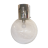 Suspension globe ampoule 1970 en verre soufflé