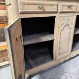 Solid oak buffet - sandblasted - late 18th century
