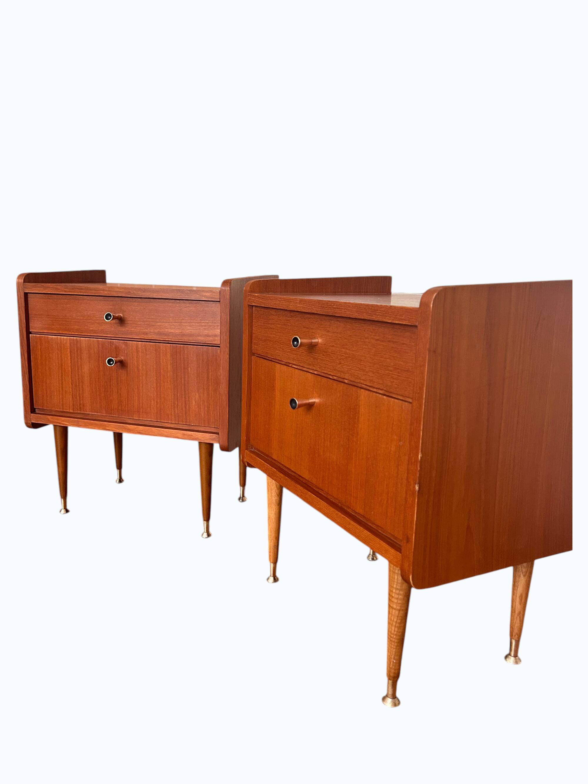 MDK Belgium bedside tables, 1960s